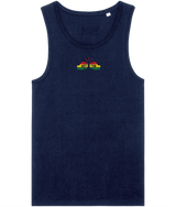 We Run Tings, Ghana, Men's, Organic Cotton, Tank/Vest Top, Small Centre Logo