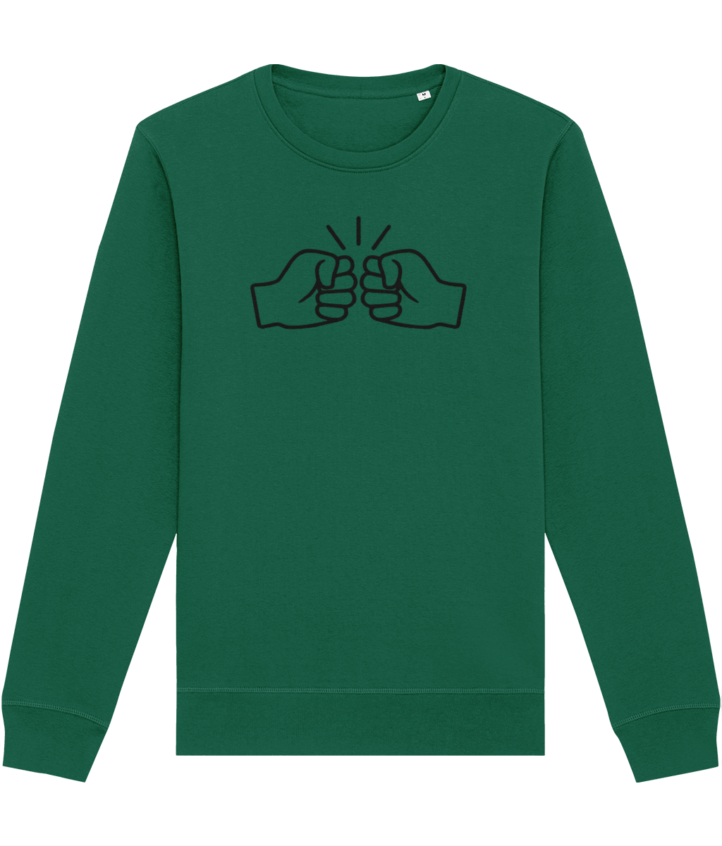 We Run Tings, Original, Black Logo, Organic Ring-Spun Combed Cotton Sweatshirt