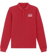 Call Me The N Word Negus, Long Sleeve Cotton Polo Shirt, White Logo, Various Colours