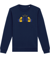 We Run Tings, Barbados, Organic Ring-Spun Cotton, Crew Sweater