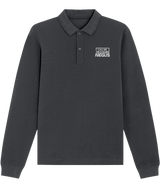 Call Me The N Word Negus, Long Sleeve Cotton Polo Shirt, White Logo, Various Colours