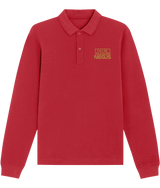 Call Me The N Word Negus, Long Sleeve Cotton Polo Shirt, Gold Logo, Various Colours