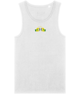 We Run Tings,  St. Vincent, Men's, Organic Cotton, Tank/Vest Top, Small Centre Logo