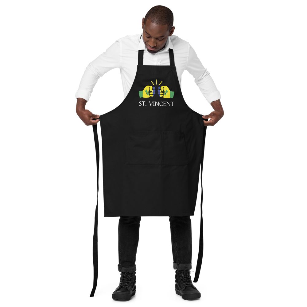 We Run Tings, St. Vincent, Black, Apron