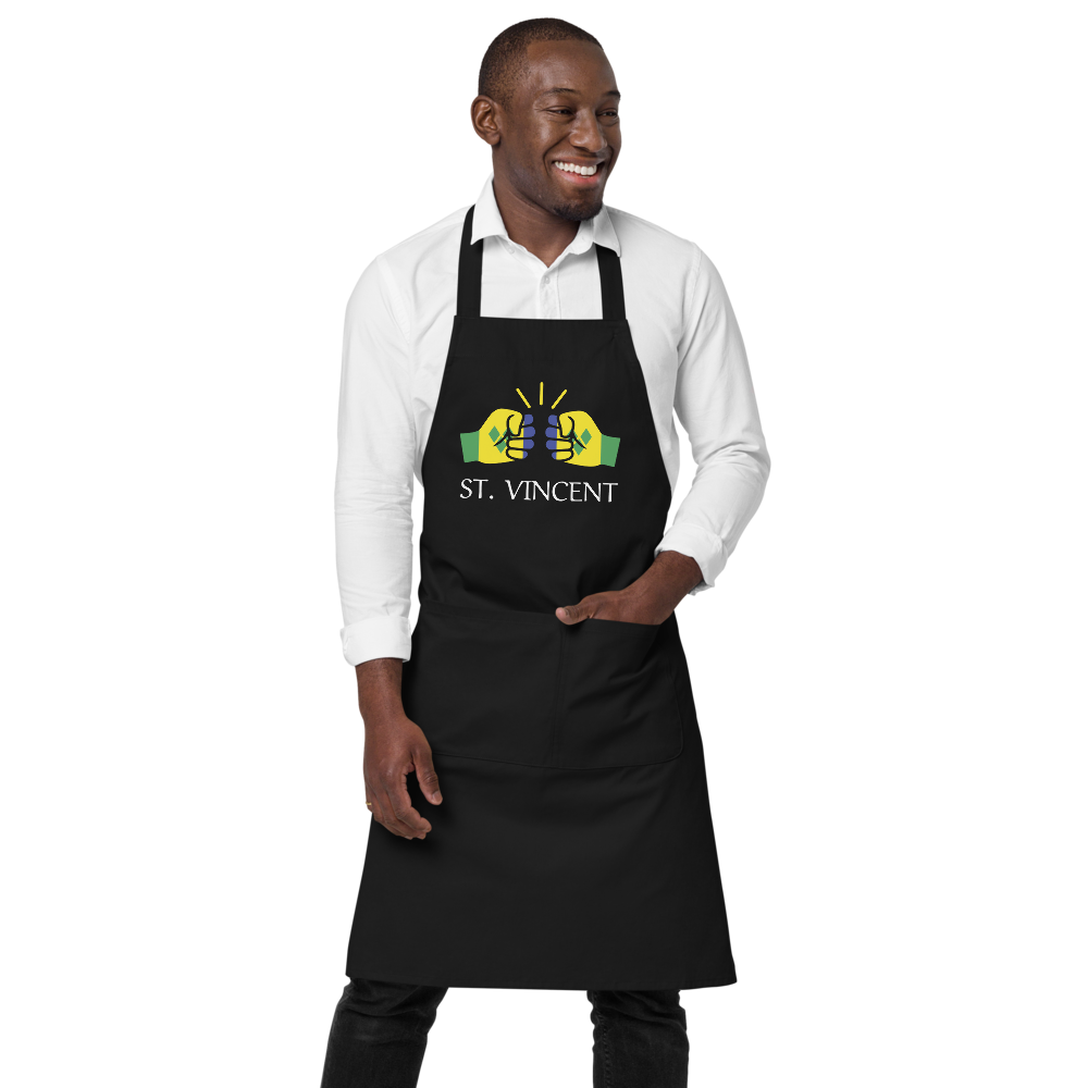 We Run Tings, St. Vincent, Black, Apron
